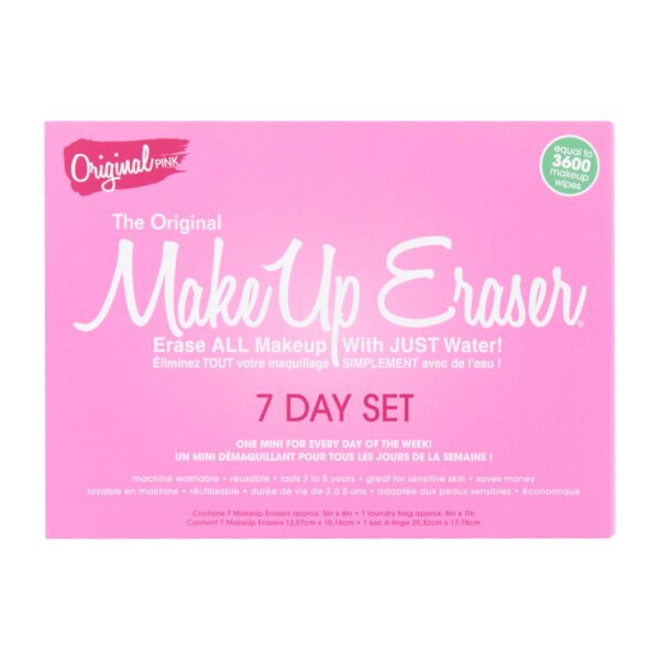 The Original Makeup Eraser – Origional Pink 7-day Set - Image 2